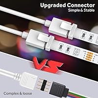 Vista 7 de Govee LED Strip Lights, 65.6ft RGB LED Light Strip with Remote Control, 20 Colors and DIY Mode Color Changing Light, Easy Installation LED Lights