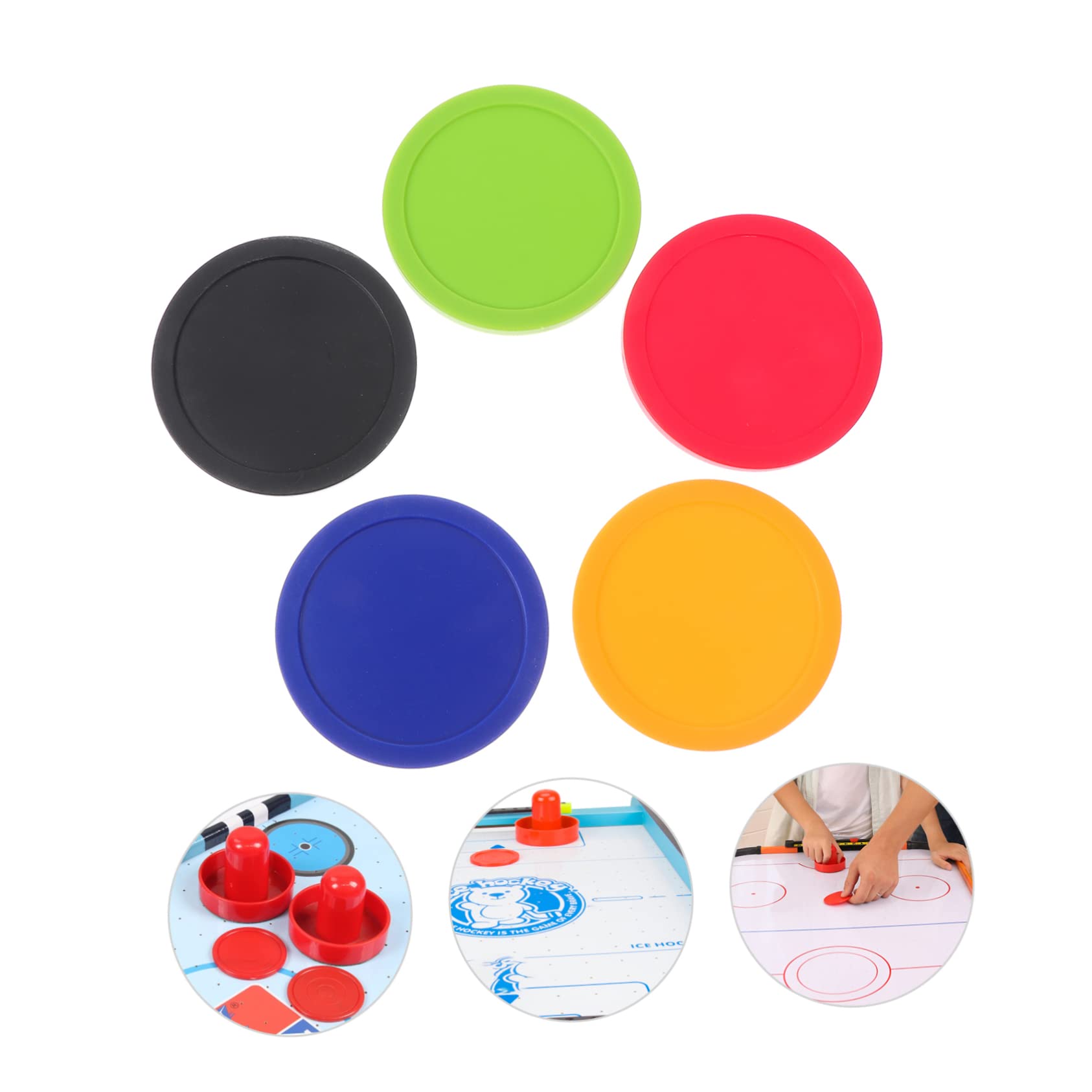 Abaodam 2sets Official Hockey for Air Hockey Table Training Inline Game Training Accessory 5pcs*2