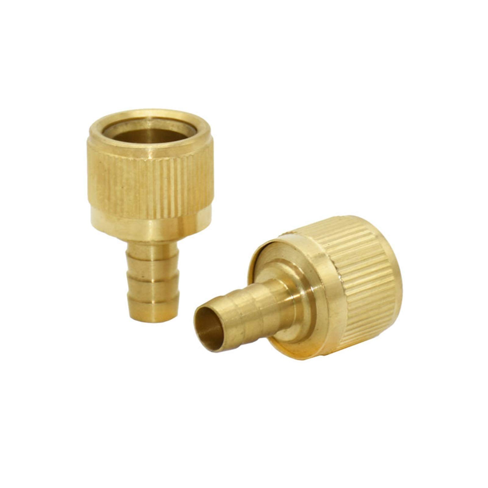 Adaptador de manguera de plomería de jardín Brass 12mm Barb Acoplamiento rápido 1/2 "Expansión de la manguera Acoplamiento de acoplamiento Jardín Agua Agua Adaptador de ajuste de cobre 8 piezas