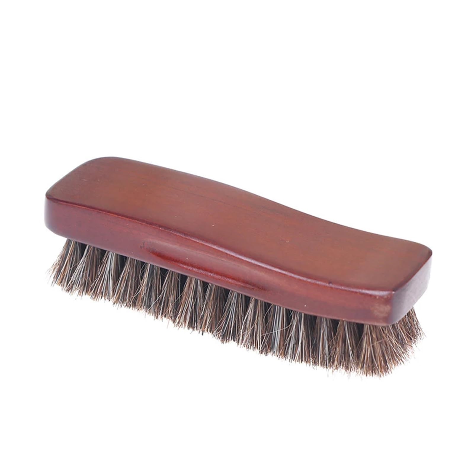 Dusting Brush Shoe Applicators, Brown Shoe Brush Wood Horse Hair Polish For Boots Shoes Car Seats Sofas Bags
