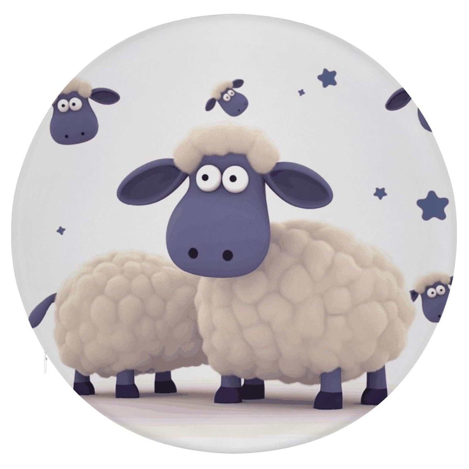 Adfgyerh Style Sheep Cushion Memory Foam Pillow Core，Seat Cushion Detachable Design，Chair Cushions Suitable For All Seasons, And Can Be Used In Offices, Dining Rooms, Homes, And Other Settings.