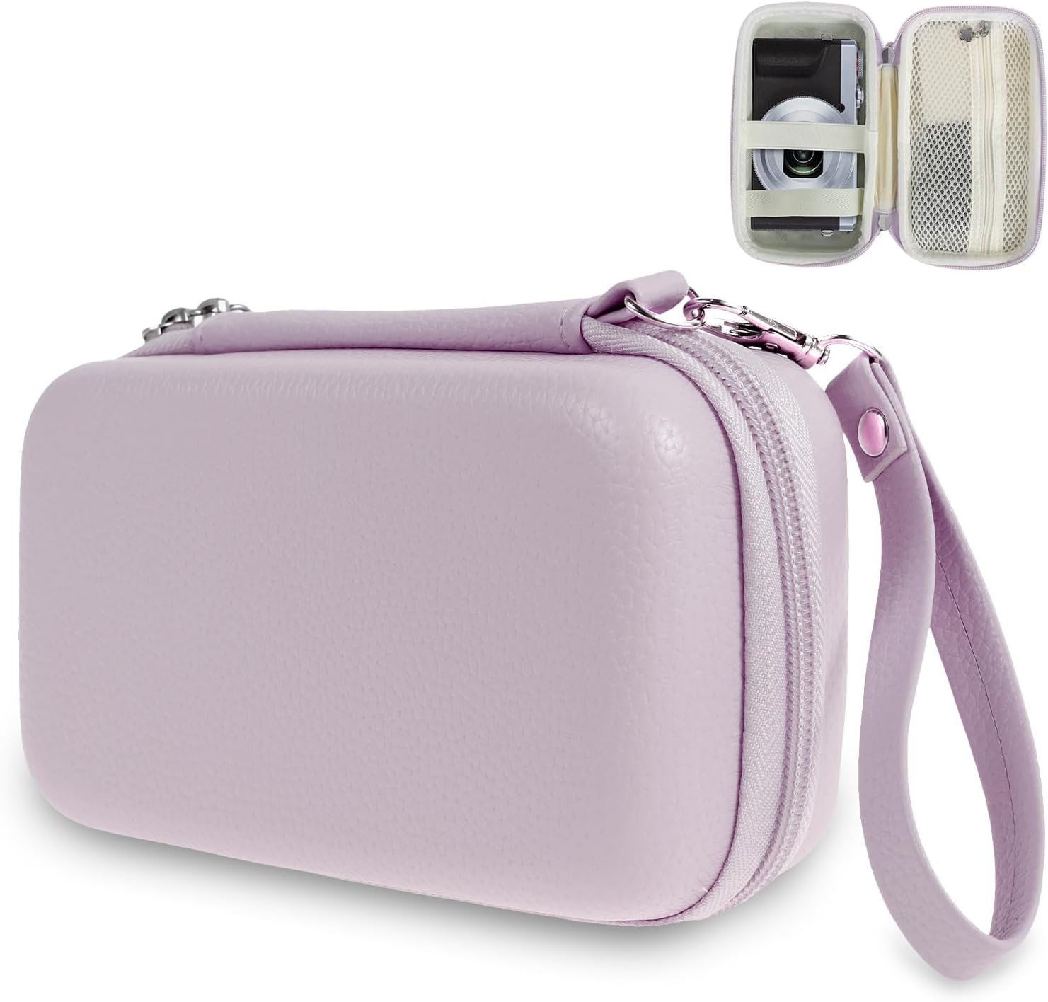 Small Digital Camera Case for Digital Camera, Portable Digitals Cameras Protective Pouch, Multipurpose Mini Storage Bag, SD Card Storage, Travel Carry Cute Case Bag Small(purple)