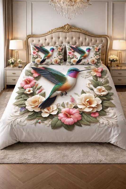 Image of DECOR WELL 7d Bedsheet for Double Bed King Size with 2 Pillow Covers, Polycotton 220 TC Super Soft & Breathable, Wrinkle Free Neelkanth Printed Double Bed Bedsheet Set (90x100 Inch)