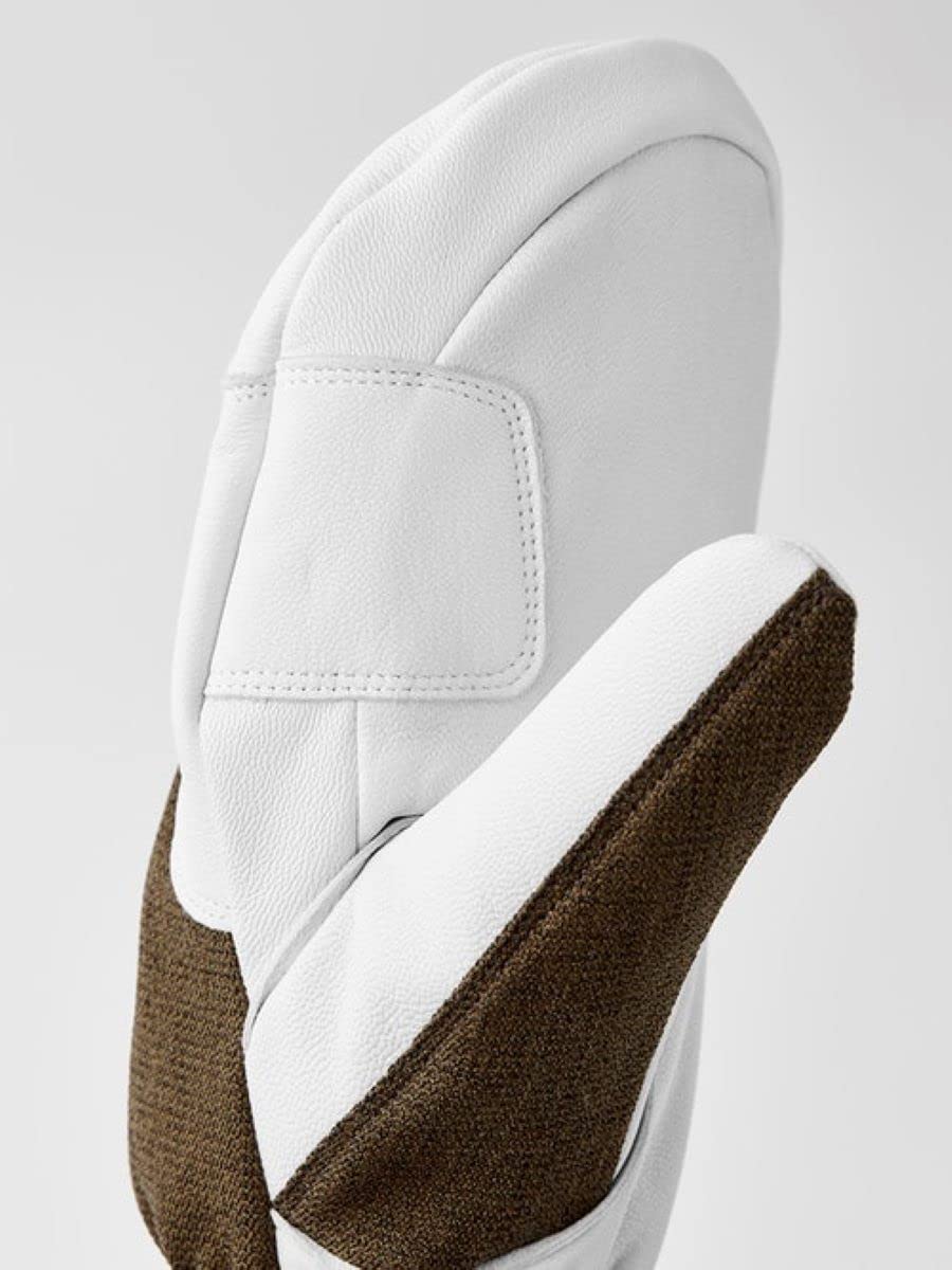 HESTRA Gants de ski pour hommes et femmes: gant d'hiver résistant à l'eau en cuir militaire Homme (paquet de 1)