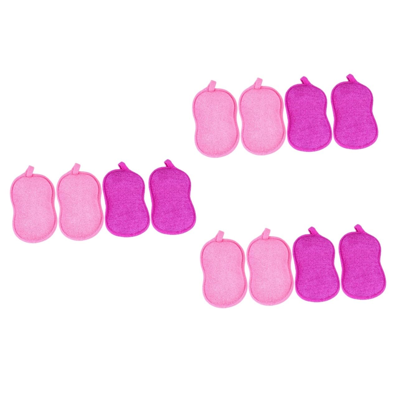 Housoutil 3 Set Di Spugne Da Bagno Per Bambini Spugne Per Neonati Per Scrub Da Bagno Design Delicato Esfoliazione Sicura Per Pelli Delicate 4 Pezzi*3