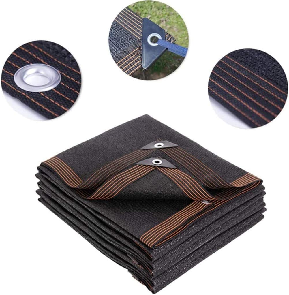 シェードネット温室シェード布暗号化された肥厚エッジシェードセイルのために庭の花カー日 - ブロックメッシュパーゴラ屋根（ブラック）複