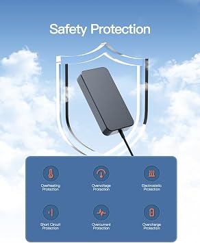 Superer 120W AC Charger Fit for Asus Vivobook Pro 14 15 16 K3400PA M1503Q M1503QA M1603Q M1603QA M3401QQ M3500Q M3500QC M6500QC M1402IA M1403Q M5401U M7400Q M7600Q Laptop Power Supply Adapter Cord