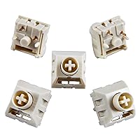 Vista 7 de YMDK Novelkeys Box Cream Pro V2 CPG1511F01S138 Kailh Interruptor de teclado mecánico lineal 1.94 oz 5 pines POM Material MX interruptores