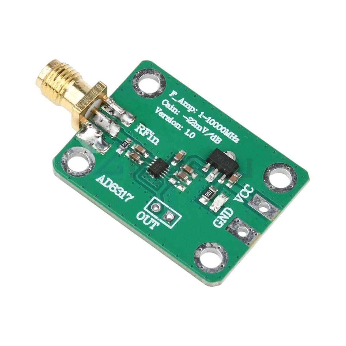 AD8317 High Frequency Output Log Detector Power Tracker Meter 1M-10000MHz DC 7-15V Module Signal Power Detection New 2026 Electronic & Accessories