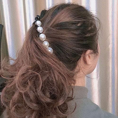 Leadigol 2PCS Pearl Hair Clip miniatura 6