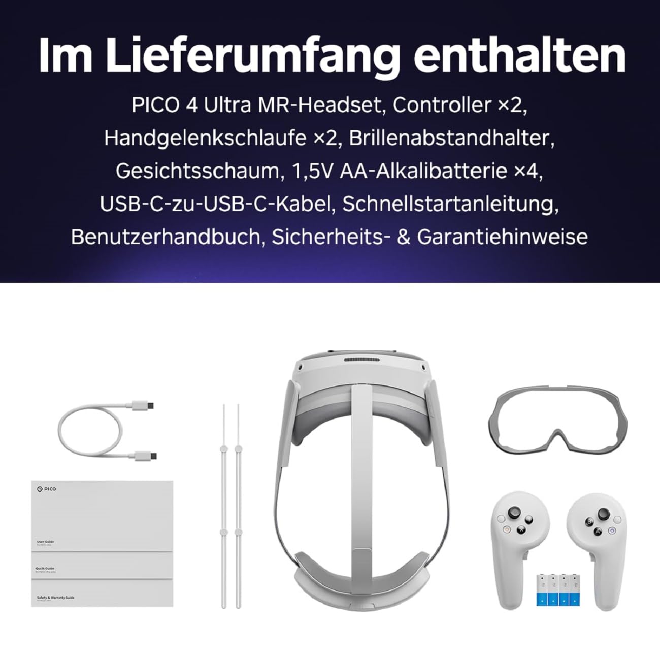 PICO 4 Ultra 256GB VR- und Mixed-Reality-Headset