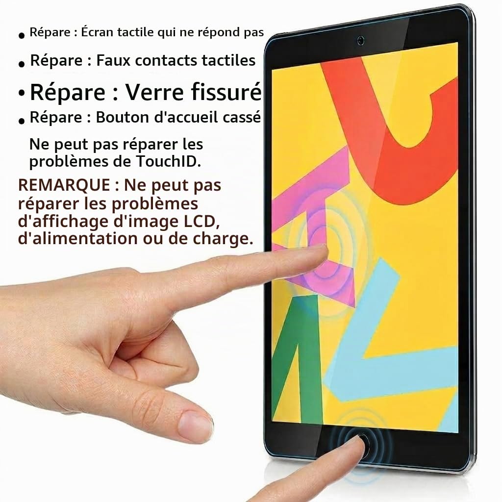 Écran Tactile Digitizer pour iPad 9 (9e génération) 2021 10,2" A2602 A2603 A2604 A2605 + Bouton Home