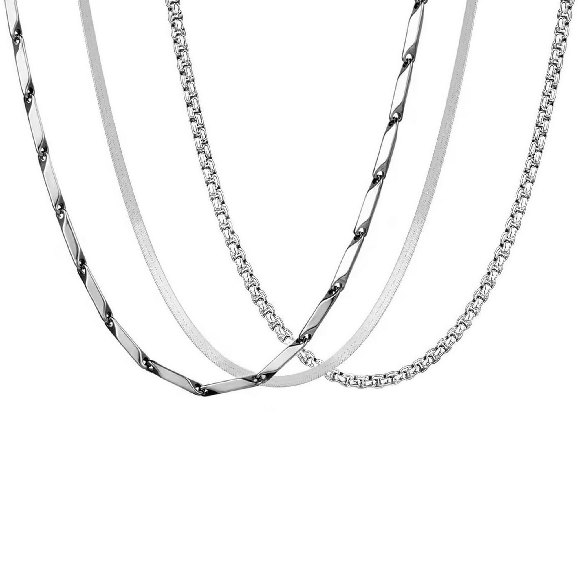 See full amazon price history chart for VAMA FASHIONS Classic Trendy Stylish Stainless Steel Silver Box Chain Neck Necklace Chains for Men Boys(Combo Pack Of 3 Pieces) VAMA FASHIONS Classic Trendy Stylish Stainless Steel Silver Box Chain Neck Necklace Chains for Men Boys(Combo Pack Of 3 Pieces) (B0D14ZCQHC) Amazon Price History, Amazon Price Tracker