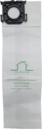 استبدال Casa Vacuums لـ Windsor Sensor و Versamatic Plus و Sebo X G Series و Kenmore W 2-PLY Filtration Commercial Upright Vacuum Bags، Fits 5300 86000500 5096Am 6629AM 6629ER 6431ER & 5   
