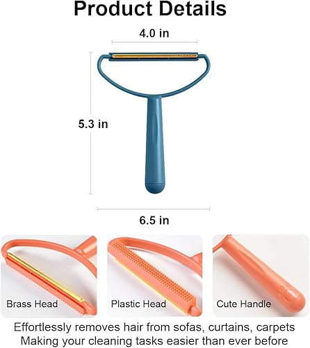 Miniatura 7 de Limpiador de raíces 2 en 1 Pro removedor de pelo de mascotas, removedor de pelo de mascotas, removedor de pelo de perro, removedor de pelo de gato,