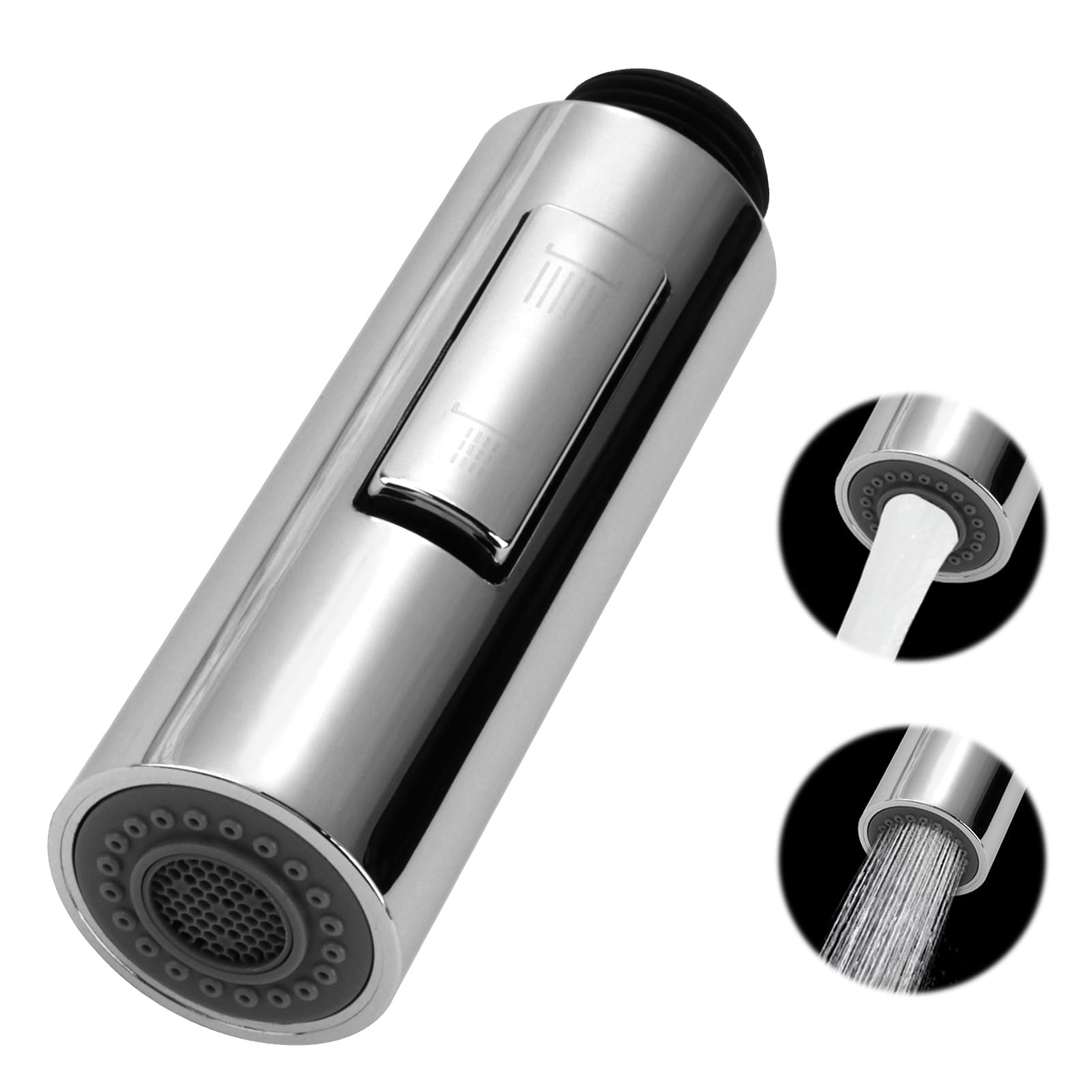 Doccetta per Lavandino Cucina, 2 Modalità, Spruzzatore Estraibile, Soffione Doccia di Ricambio in Plastica per Cucina e Bagno, Doccetta per Lavandino, Rompigetto Cucina