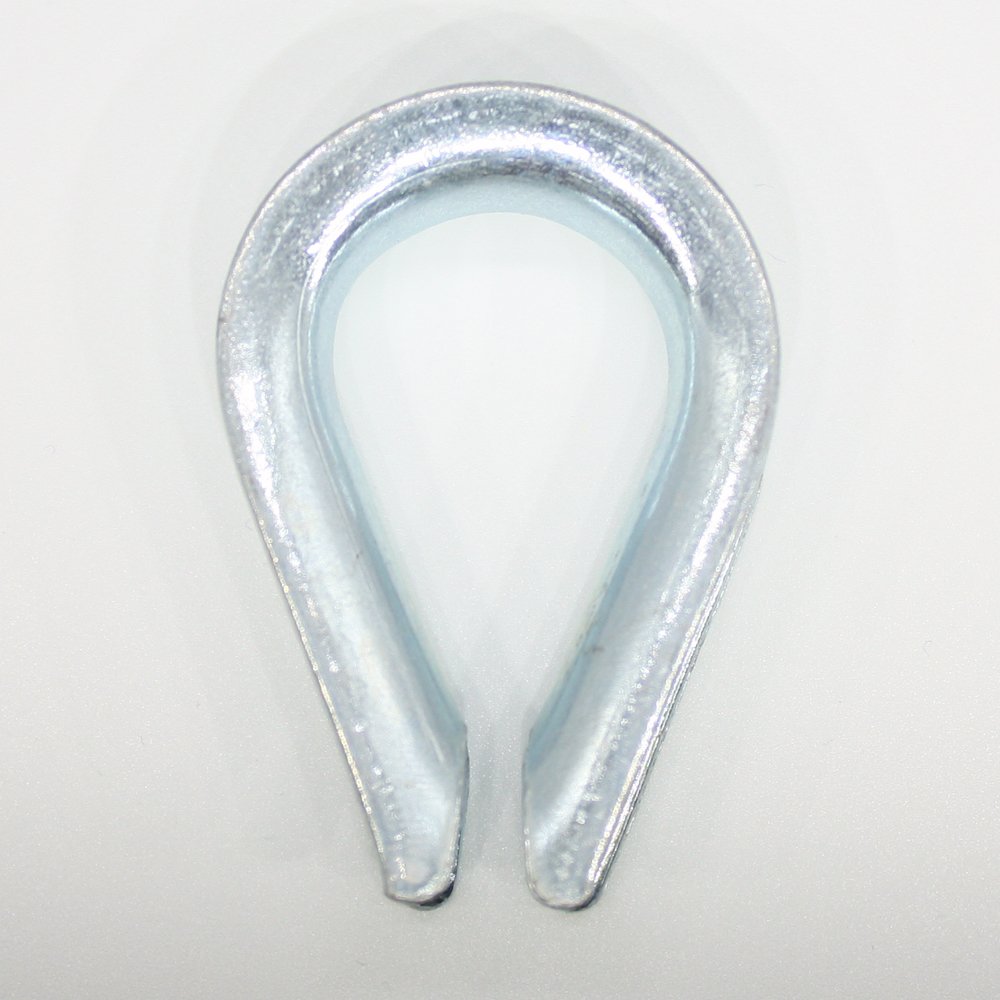 6x Drahtseilkausche DIN 6899B 12mm - Verzinkt Für Stahlseile