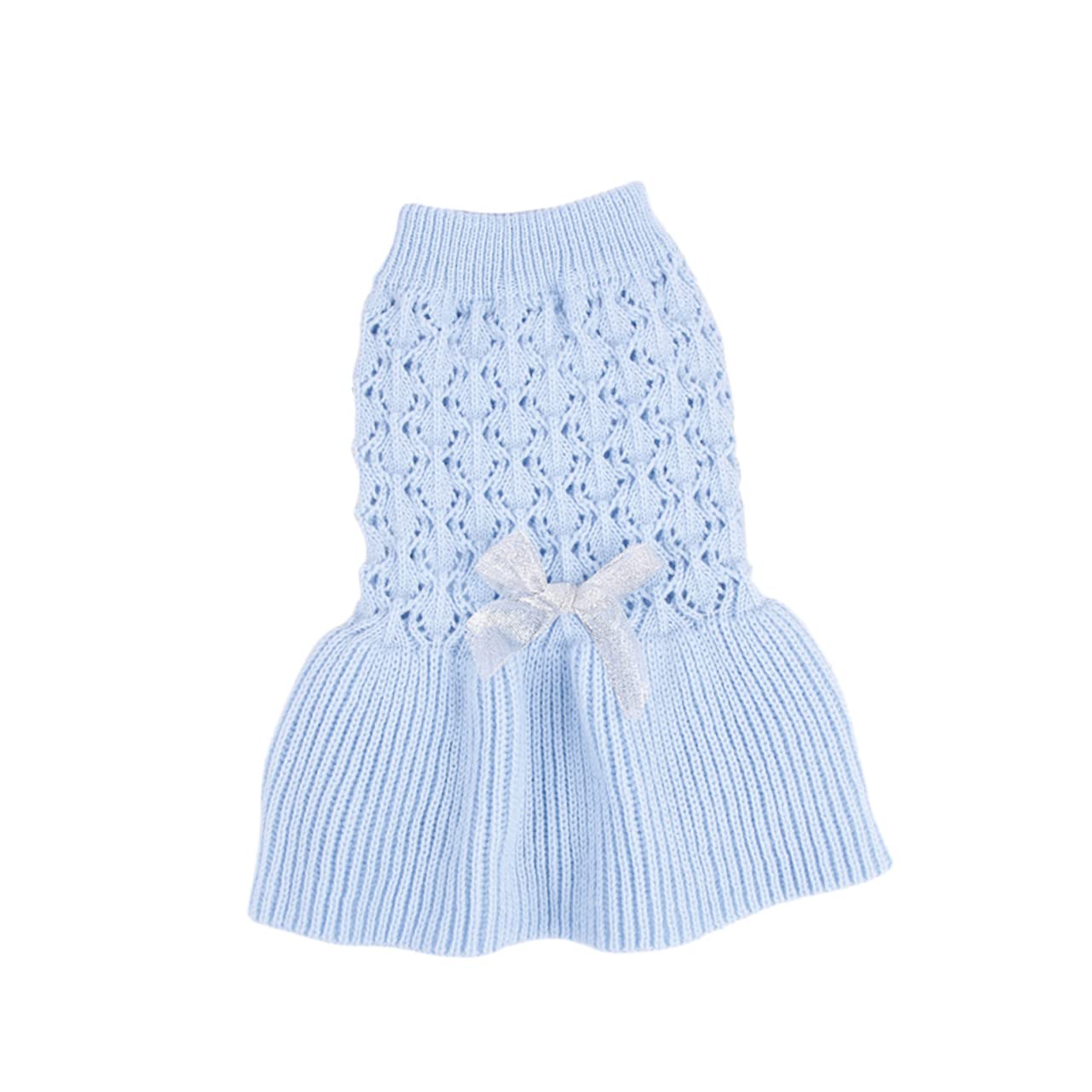 Didiseaon 3pièces Pull Printanier pour Chien Et Chat Vêtement Doux Laine pour Chiens Et Robe Adorable à Deux s Bleu