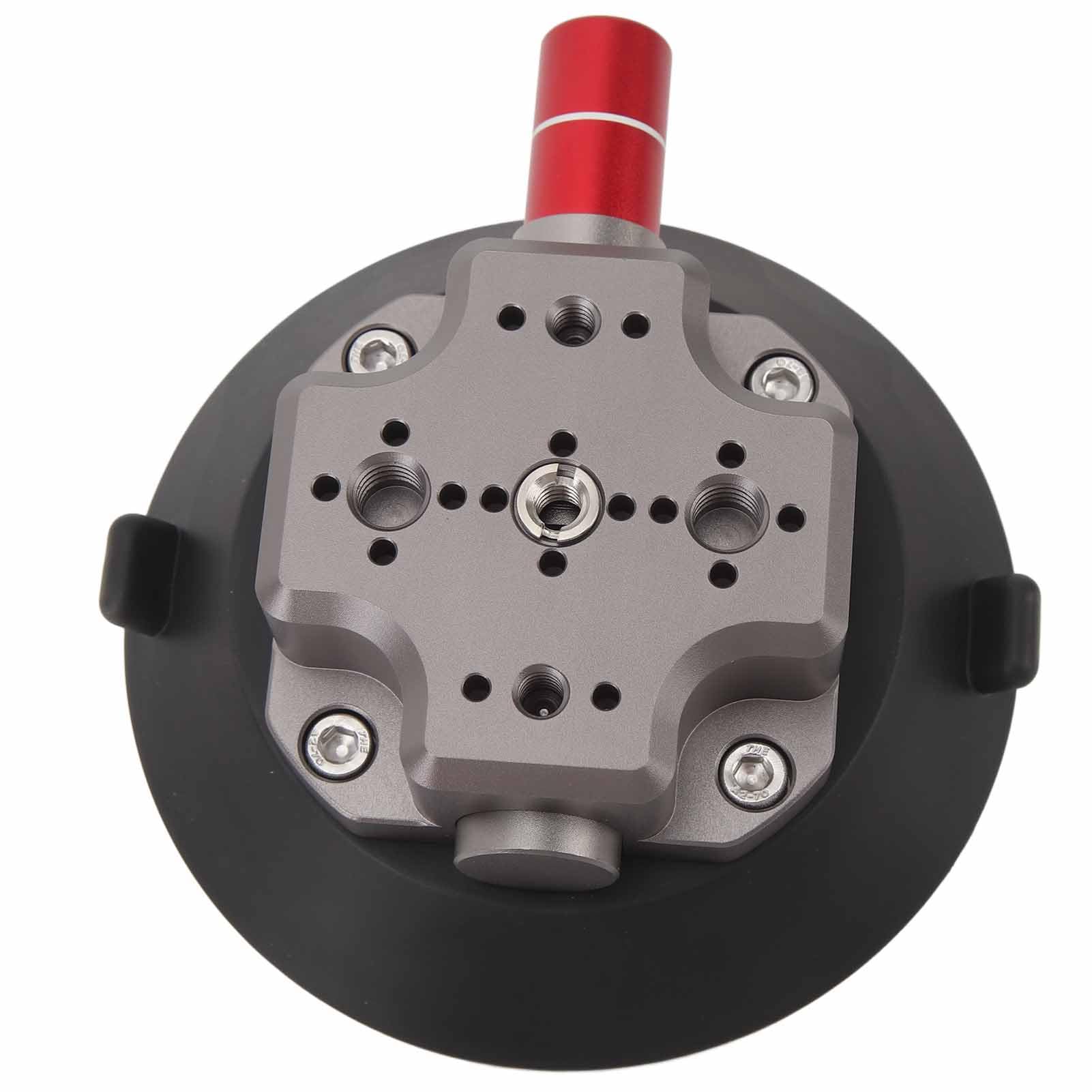Supporto per Fotocamera a Ventosa Robusto Lega di Alluminio e Silicone 4,7" per Action Camera SLR su Auto, Barche Ed Edifici
