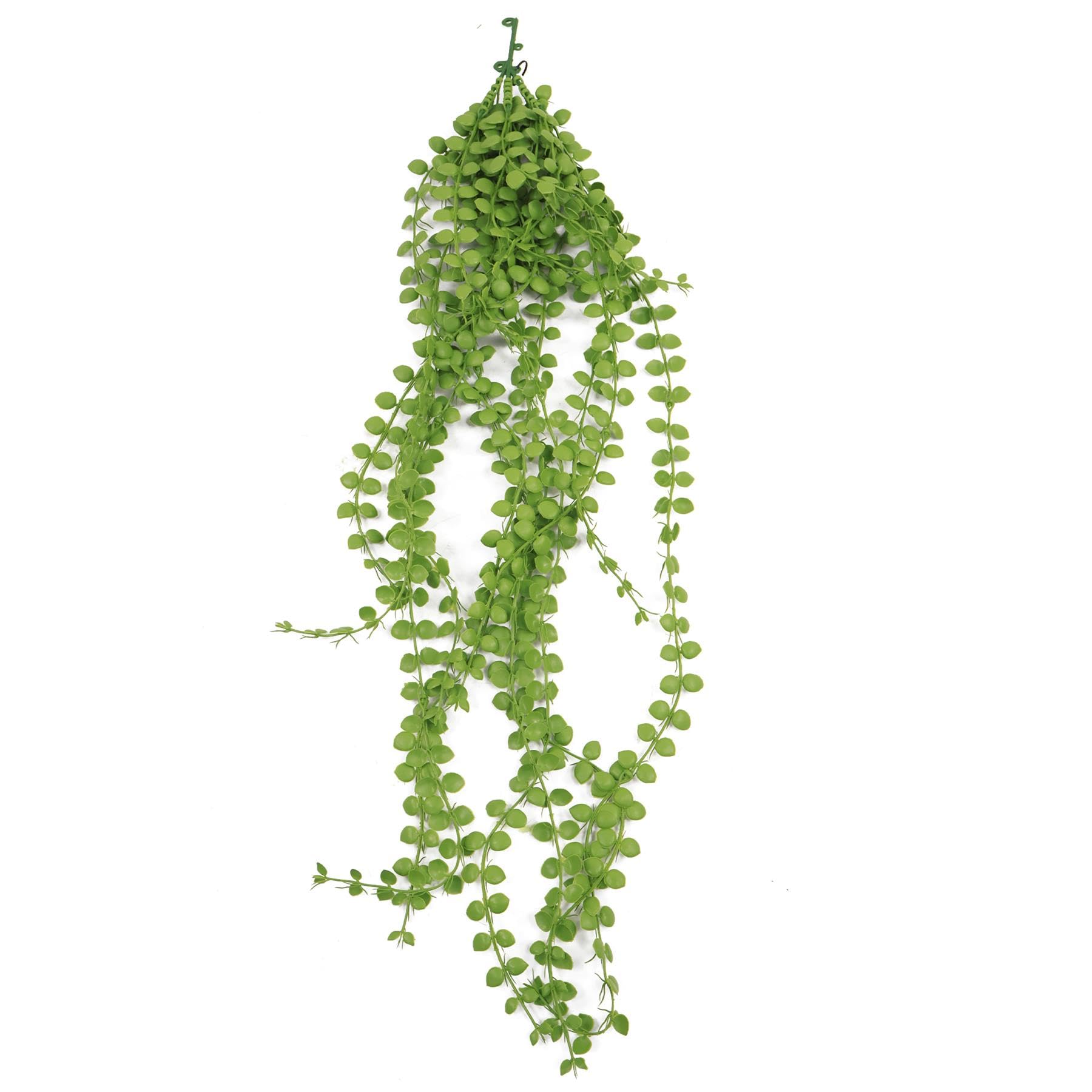 Leaf Artificial Hanging Plants Fire Resistant UV Resistant