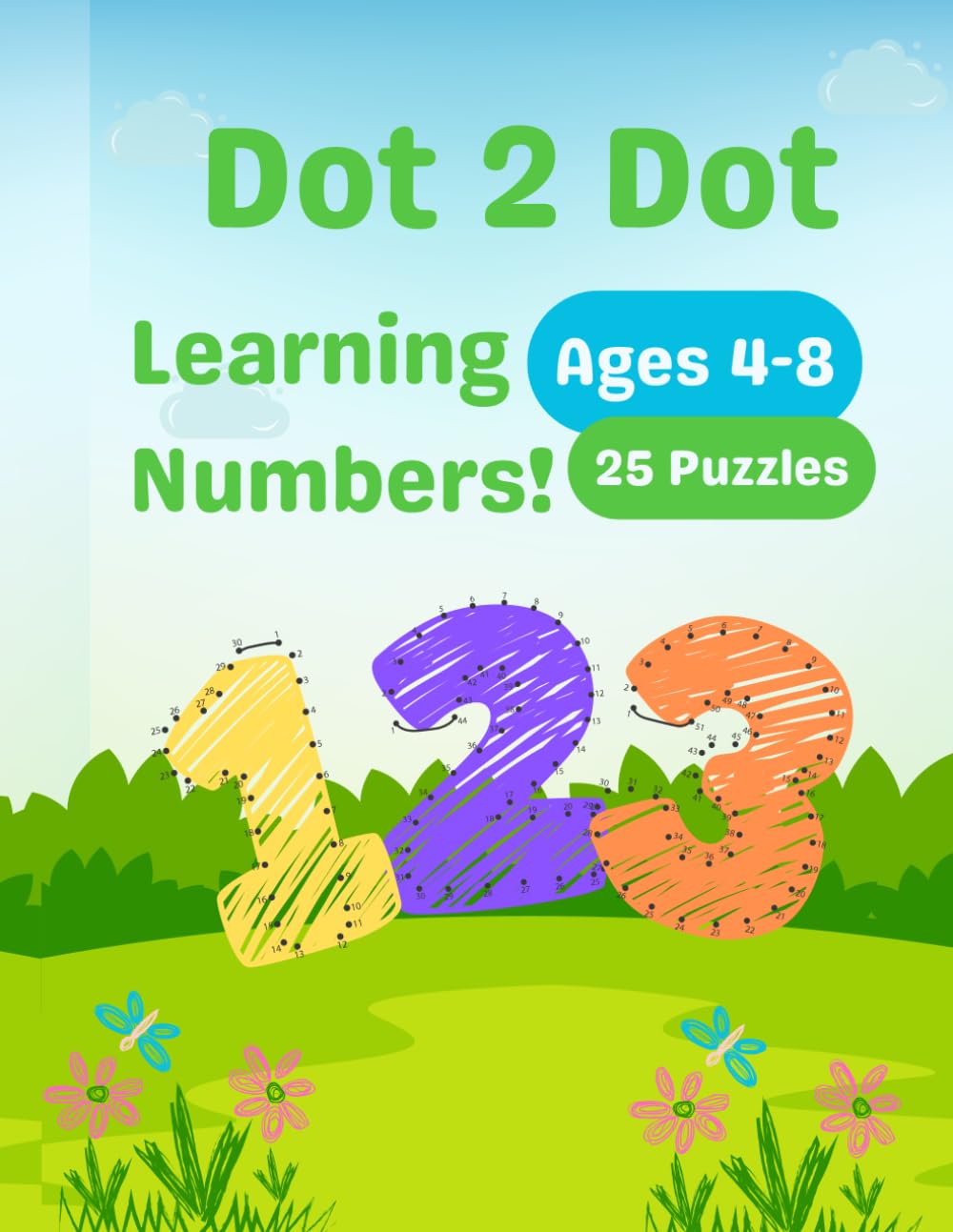 Dot-to-Dot Counting Book for Kids Ages 4-8: Engaging Connect-the-Dots Activities for Preschool and Kindergarten Kids to Learn and Practice Counting