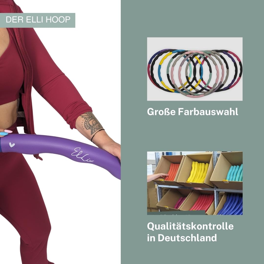 L - DAS ORIGINAL - Hula Hoop Reifen, Gymnastikreifen zum Abnehmen, Fitness für Fortgeschrittene [2,2 kg]