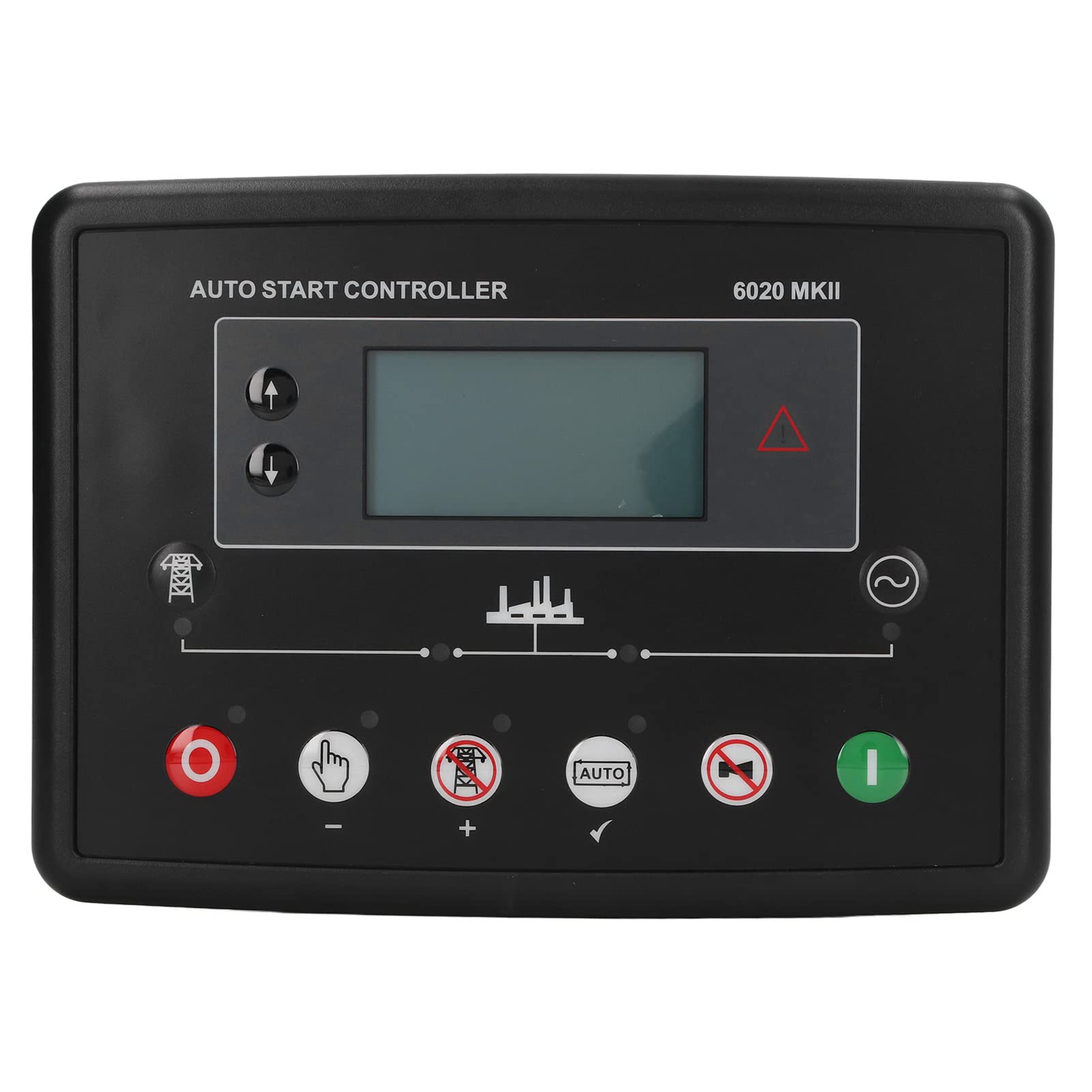 Contrôleur de Démarrage Automatique de Groupe électrogène, Module de Contrôle ABS avec écran LCD, Entrée DC 8 à 35 V et 600 V AC, Panneau de Démarrage à Distance pour la du Générateur et