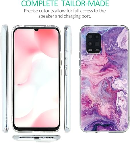 Miniatura 2 de Funda de silicona Pnakqil compatible con Xiaomi Poco X3 Pro  X3, diseño de mármol de moda con impresión de TPU anticaída, funda delgada y suave a