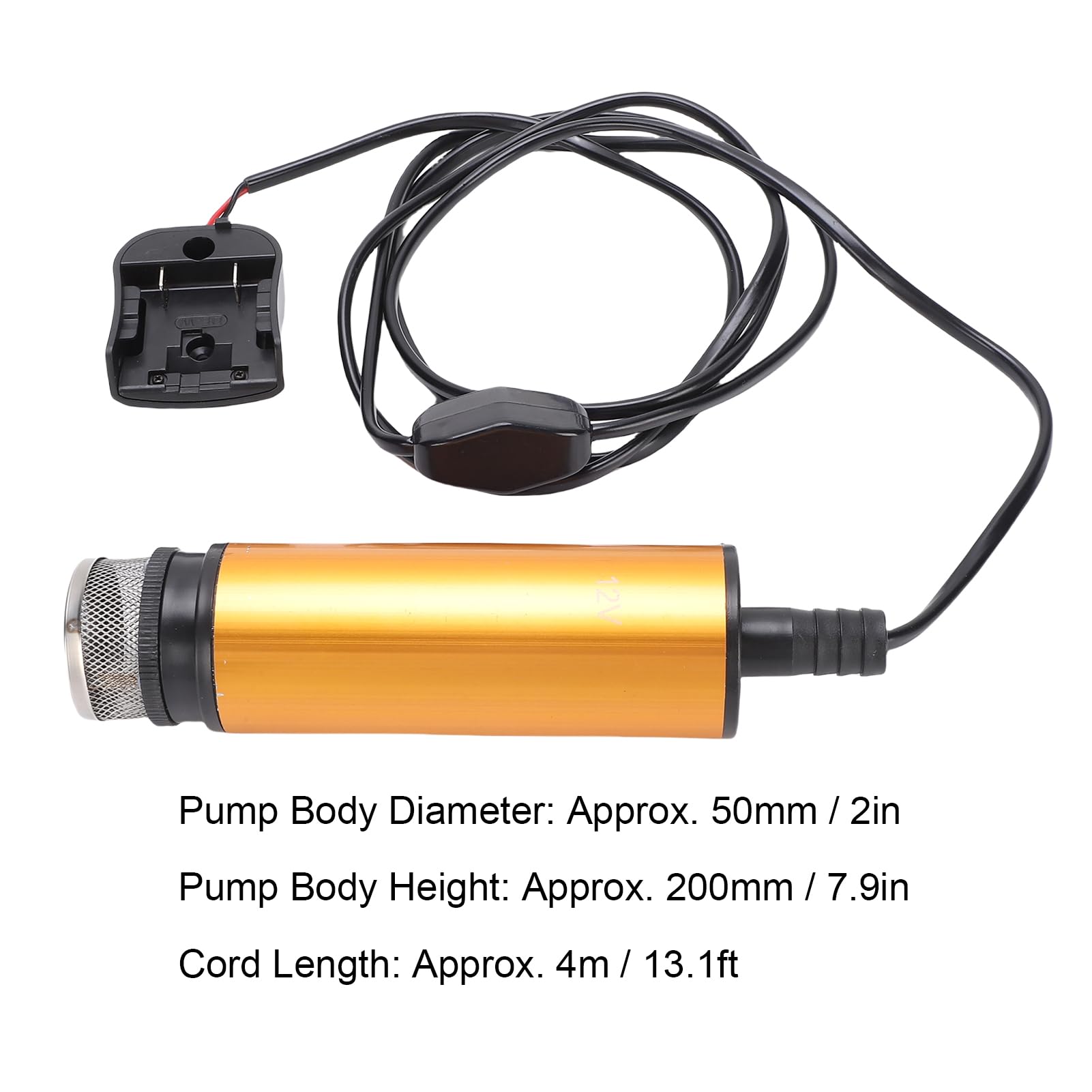 Generic Bomba de Agua Autocebante, Eficiente, 120W, Funciona con Pilas, para Riego Doméstico, Piscina, Cable de 4m
