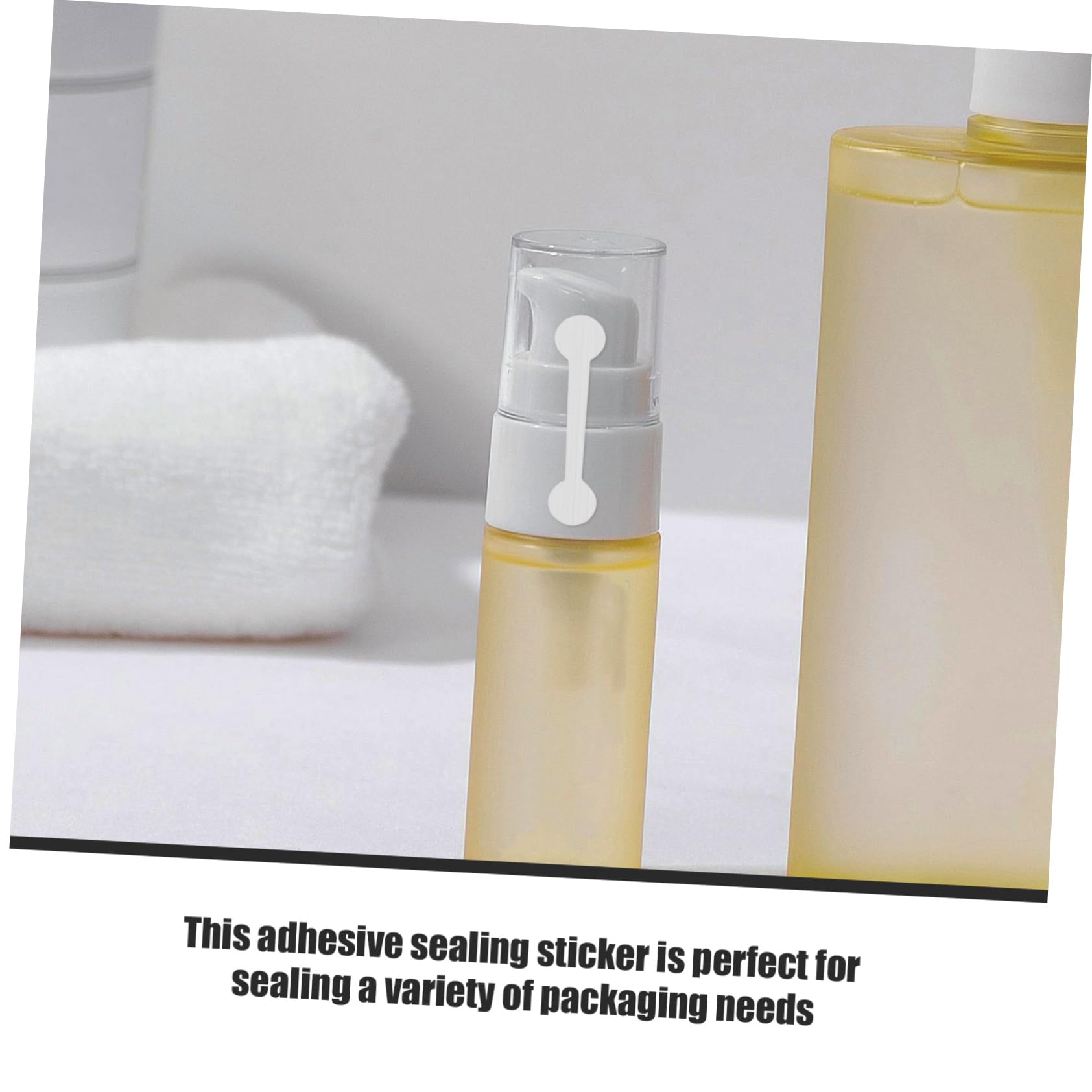 NUOBESTY 5 Set Di Etichette Adesive Per Sigilli Di Bottiglie Di Cosmetici Etichette Adesive Versatili Nastro Di Tenuta Antimanomissione 500 Pezzi * 5