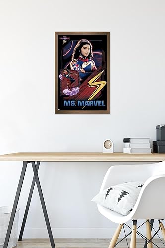 Miniatura 79 de Trends International Marvel The Marvels - Póster de pared de Ms. Marvel, 14.72 x 22.37 pulgadas, versión enmarcada en negro Versión con marco