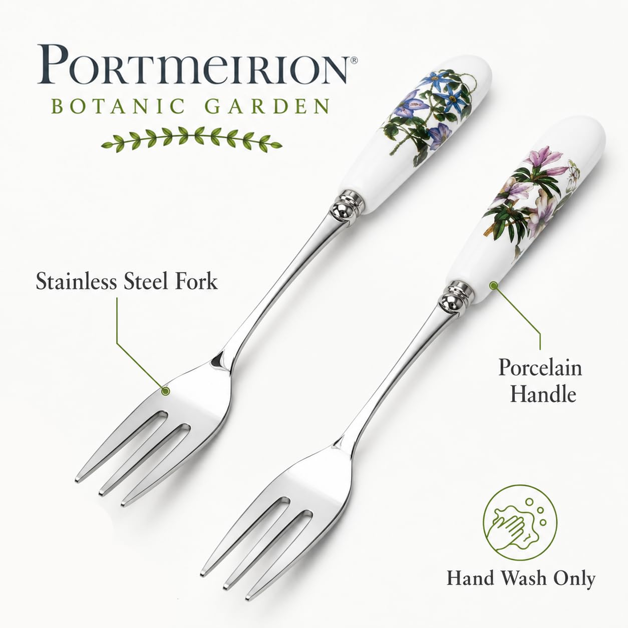 Portmeirion Botanic Garden Pastry Forks - Set of 6 -6