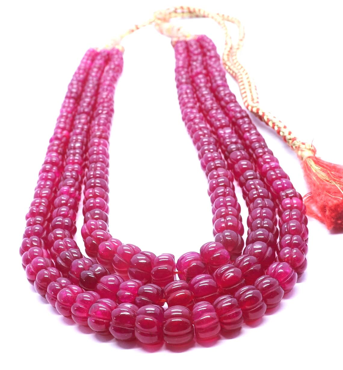 See full amazon price history chart for Zoya Gems & Jewellery Womens 3 Strand AAA Ruby Hand Curved Watermelon, Pumpkin Beads, Ruby Quartz Curved Necklace, (7-10 mm) Zoya Gems & Jewellery Womens 3 Strand AAA Ruby Hand Curved Watermelon, Pumpkin Beads, Ruby Quartz Curved Necklace, (7-10 mm) (B09D3WLFXY) Amazon Price History, Amazon Price Tracker