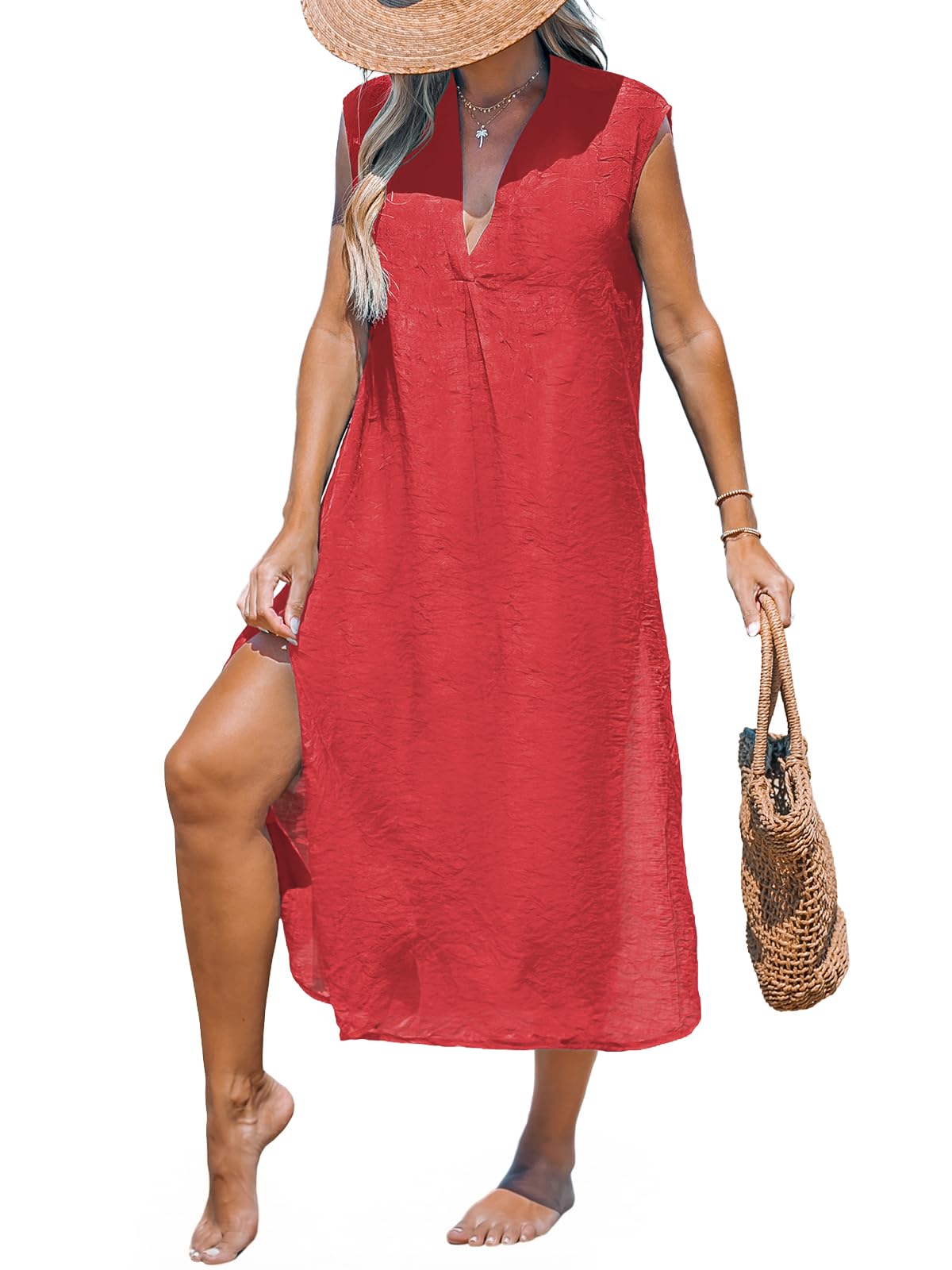 CUPSHE Womens Swimsuit Coverup Long Midi Beach Cover Ups