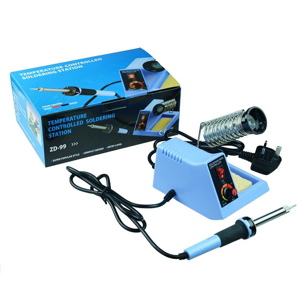 Switch Electronics 48W Temperature Adjustable Soldering Station Solder Iron Kit Electronics Diy Hobby Repairs (48W Station)