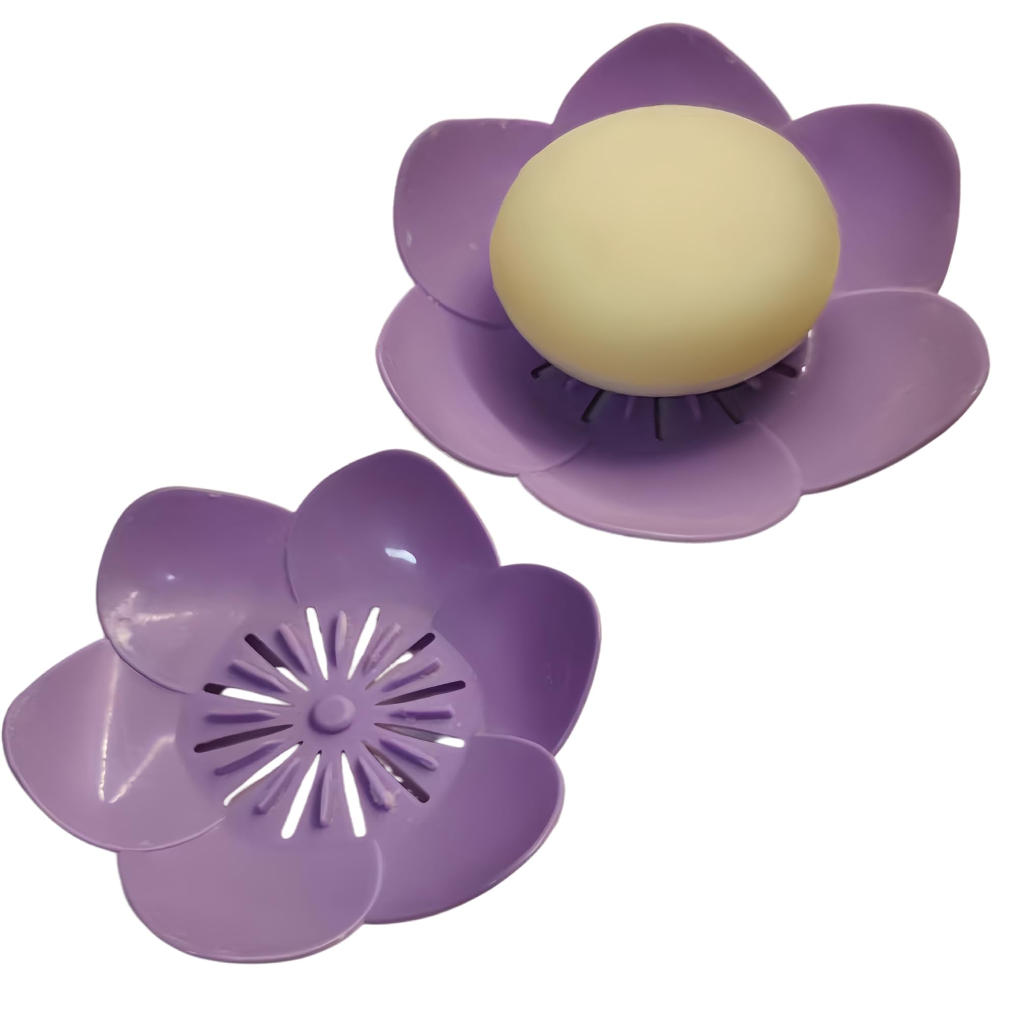 Porte-savon pour baignoire, douche et cuisine, support violet antidérapant