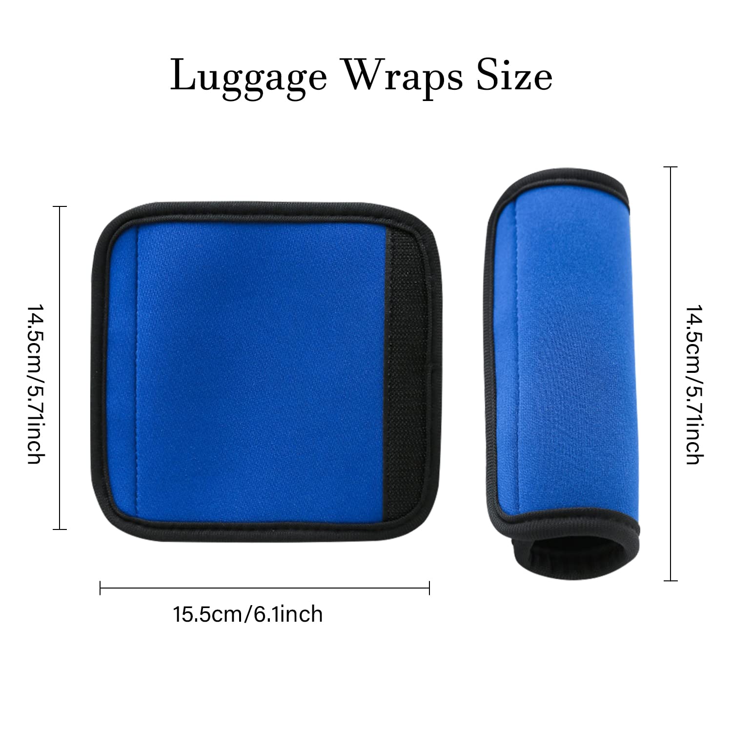 Confezione Da 4 Involucri Morbidi Per Maniglie Di Valigie - Coperture In Neoprene Verde - Accessori Da Viaggio Per Identificare Il Bagaglio E Proteggere Le Mani
