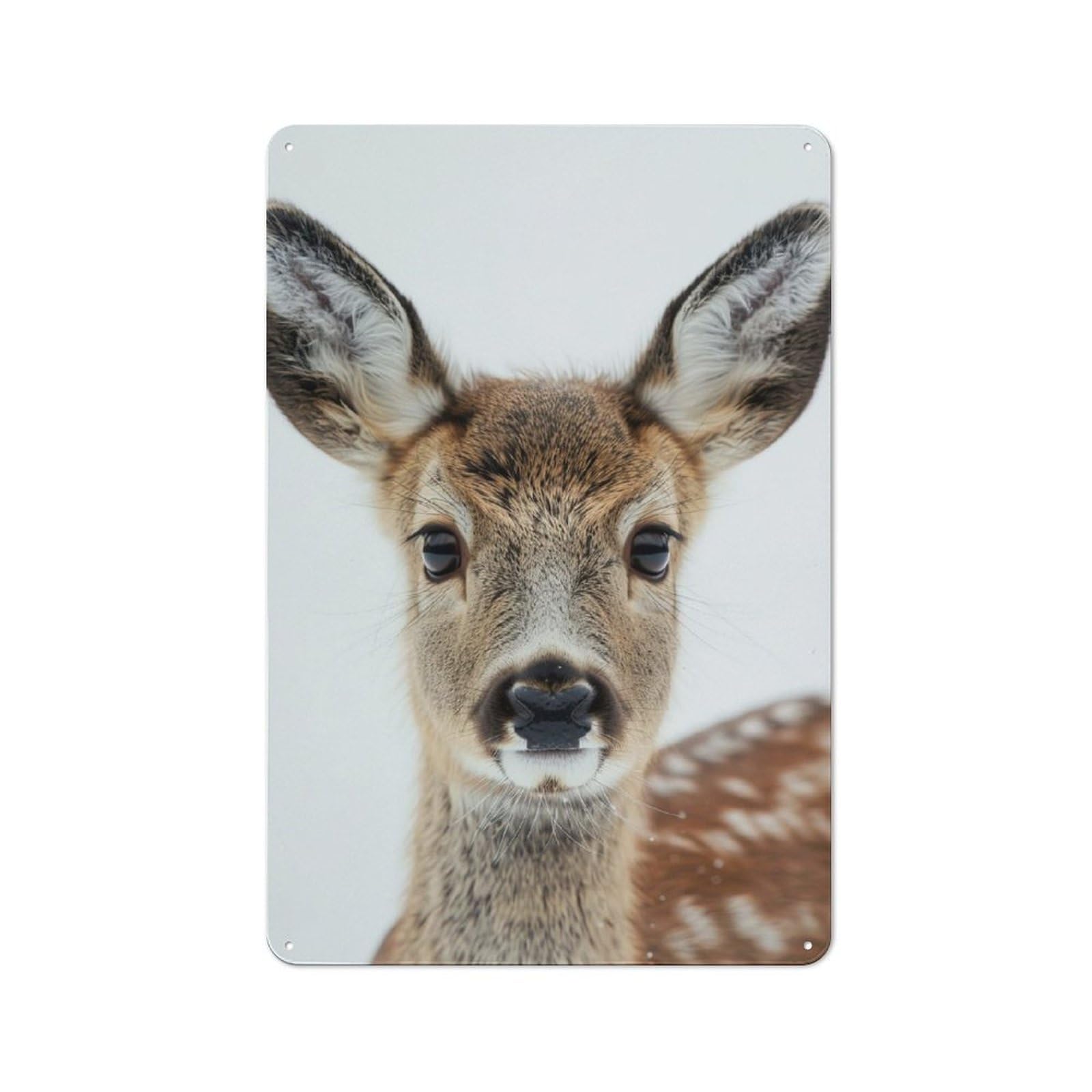 Junmoney Deer Face Rustic Metal Sign 30X20cm For Hobby Room Or Studio, For Kitchen, Dining Room And Home Bar Wall Decor