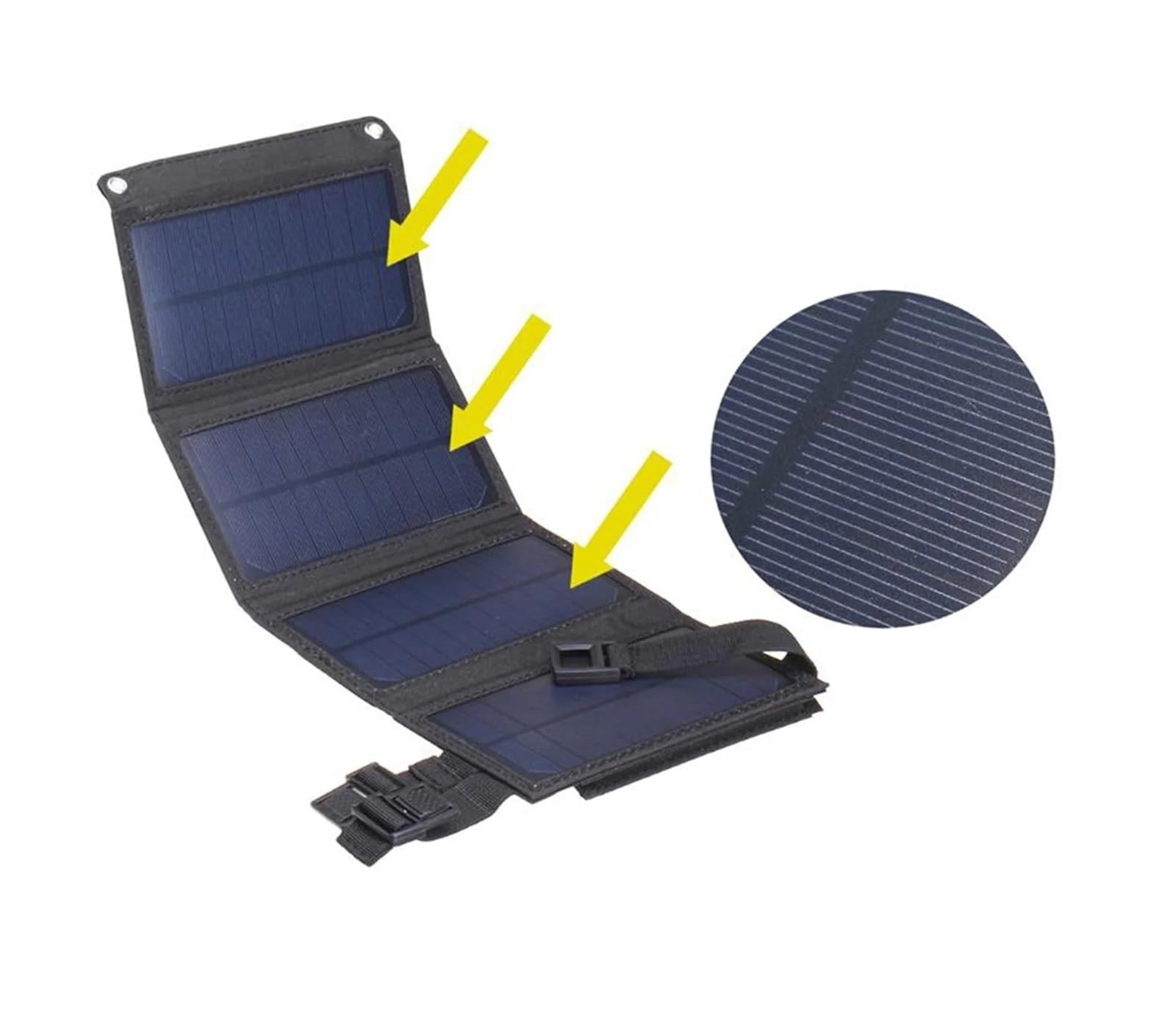 Paneles solares, Panel Solar Plegable, Portátil, Imperable, Con Puerto USB, Adecuado For Acampar Al Aire Libre, Senderismo, Teléfono Móvil, Banco De Energía Móvil.(Champagne)