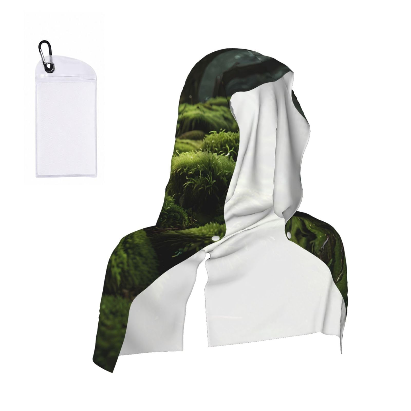 ZQYTGFDC Citrus Cooling hooded towels are suitable for summer sports, running, outdoor work, and gardening.