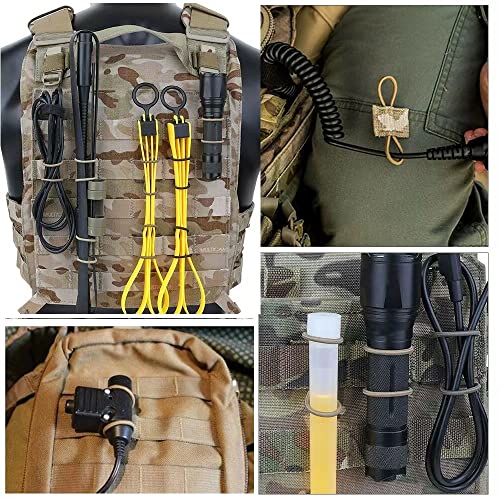 PRISM PIONT Outdoor Tactical PTT Antenna Binding Buckle; Intercom, The Fixed Buckle Of Headphones; Outdoor Tactical Molle System Backpack, Vest Accessories. (green)