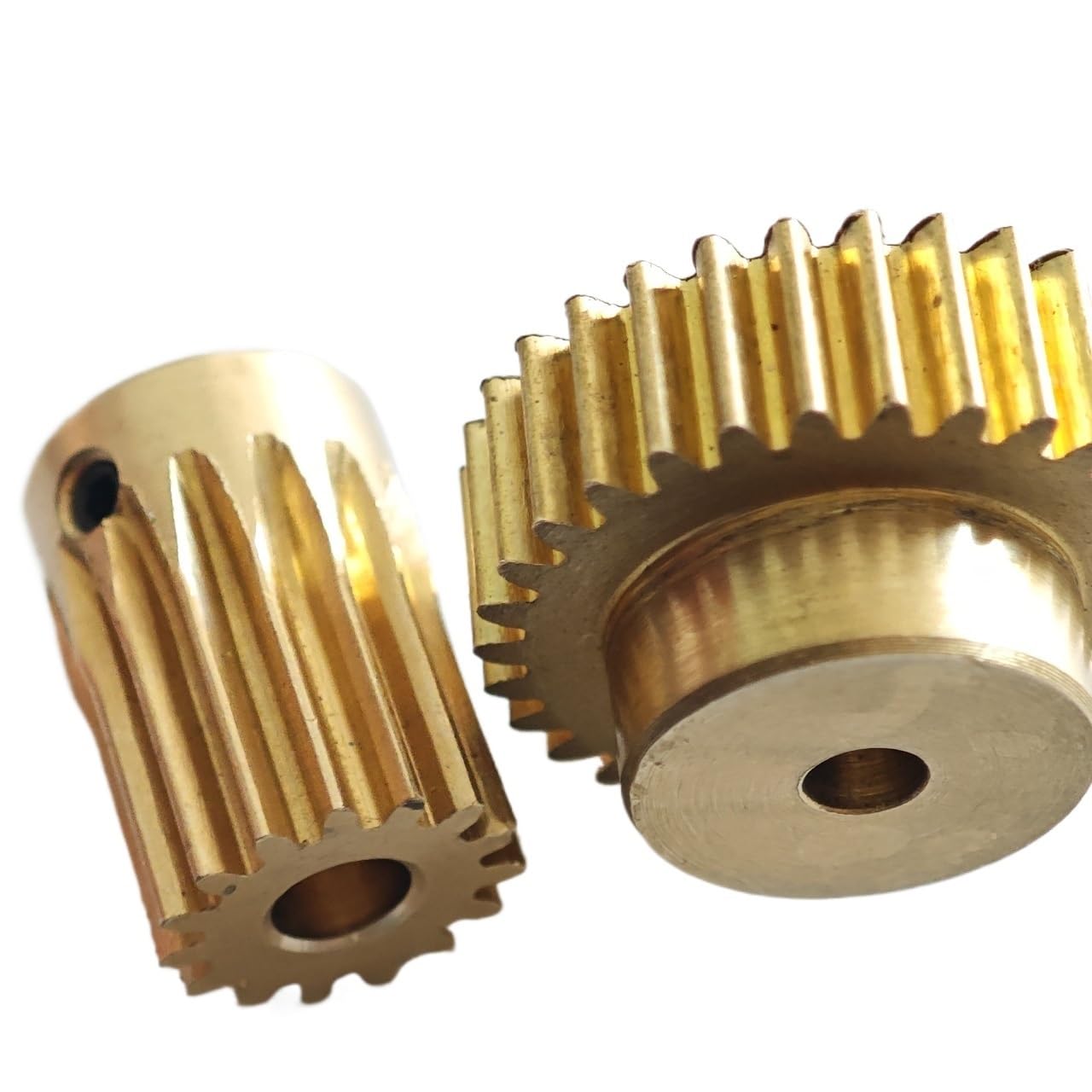 1pcs 0.5 Module 125 Teeth Brass Step Spur Gear 63.5mm Diameter Cylindrical Gear 0.5M 125T Straight Teeth Spur Pinion Mechanical(6mm bore)