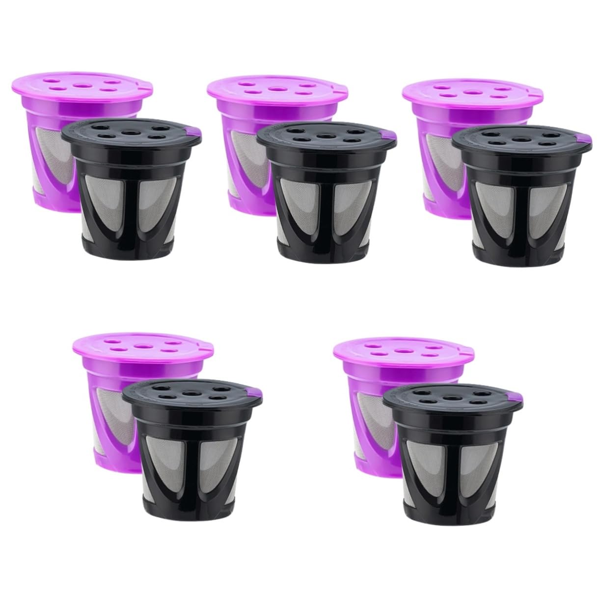 PRETYZOOM 5 Juegos Cápsula De Café Espresso Cesta Taza Filtro De Café Reutilizable Barra De Café Accesorios Café Espresso Concentrado De Café Cápsula Máquina De Café Filtros De 2 piezas * 5