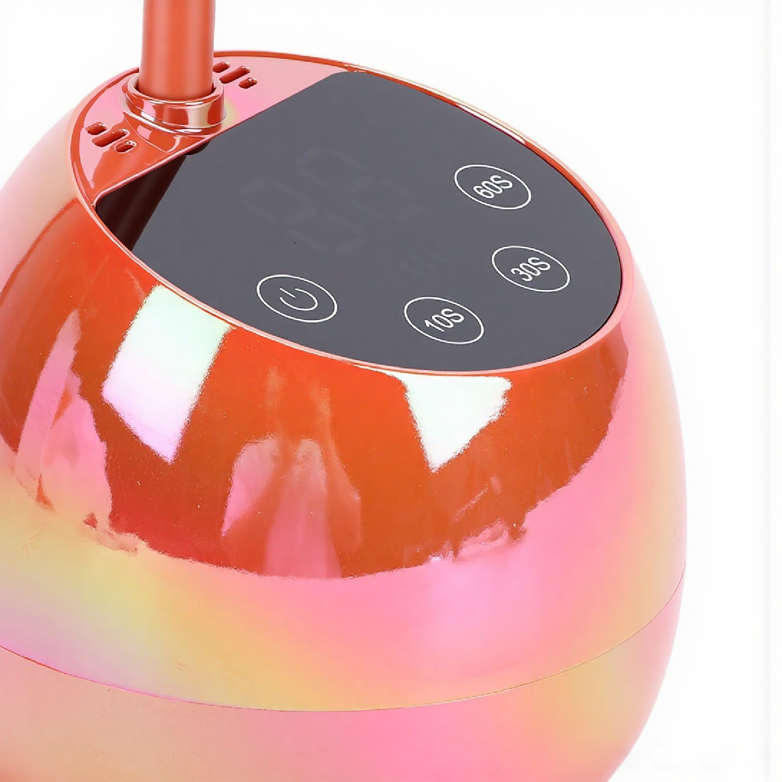 Pongnas Lampada per Unghie Ricaricabile Senza Fili 36 W Lampada per Unghie a LED Senza Fili per Manicure 12 Chip a Doppia Luce Asciugatura Rapida per Smalto (ORANGE)