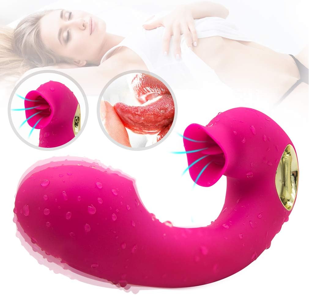 Women Vibrantor Tongue Sucking and Telescopic Vibranting Wand Mass-Age Multi Speeds Simulated Oral Sucking Toy Clitorial Sucking Toys for Women T-Shirt