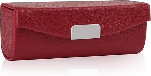 Beautyflier Estuche de piel sintética para lápiz labial para mujer, con espejo, rectangular, estuche de viaje para maquillaje, monedero, soporte