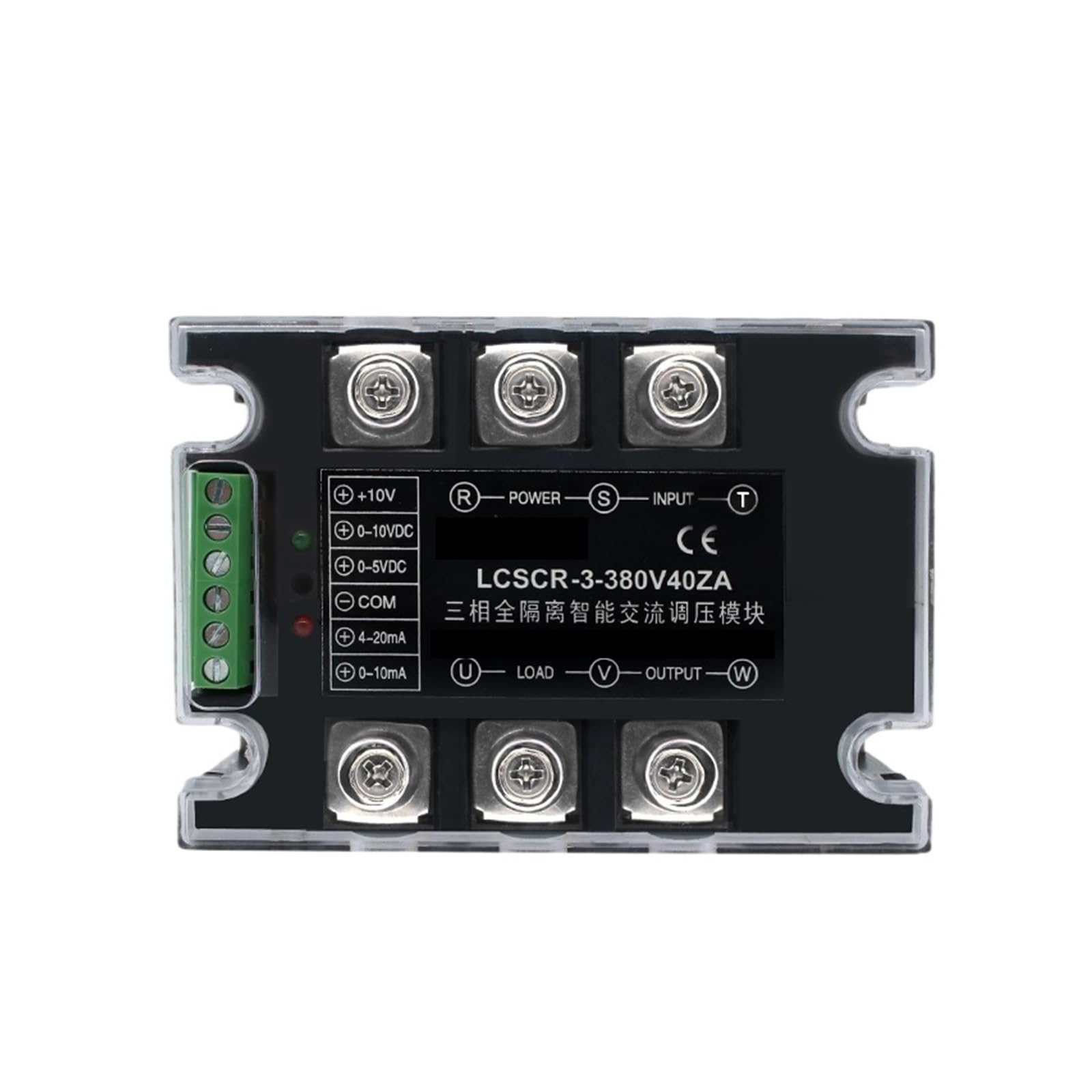 ZVQYSGIW Voltage Regulator Module 380V Three Phase Solid State Relay 25A 40A 60A 100A 150A 200A SSR Fully Isolated Intelligent AC(120A)
