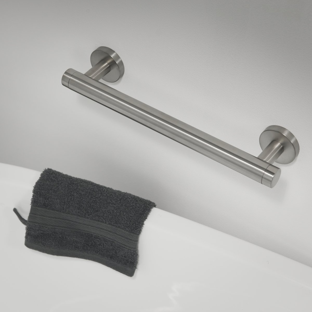 Tiger Boston, Poignée de Bain, Acier Inoxydable Brossé