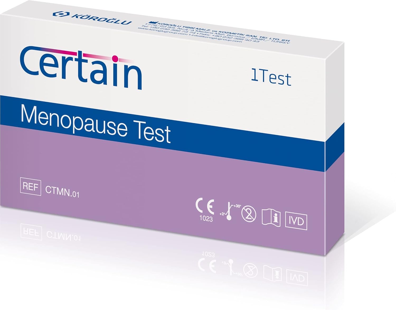 Certain Menopause Test Kit for Women 1 Test Perimenopause Test Kit, FSH Test Menopause, Pre