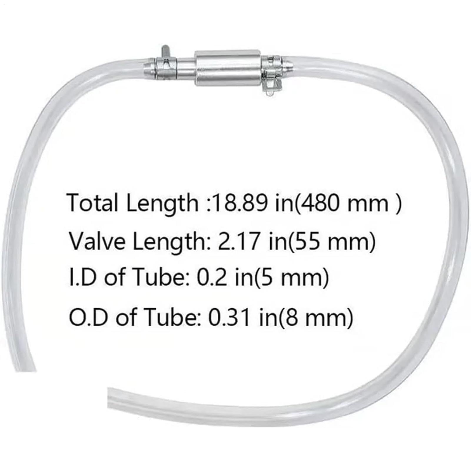 Generico Brake Bleeder Hose - Fluid Bleeding Tube for Motorcycle Car Hydraulic Systems | Clear PVC Line with Way Valve, Leak Resistant Design, Easy Air Removal Tool for Brake Clutch Maintenance